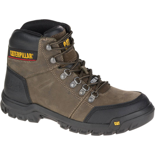 Cat Footwear Outline Steel Toe - Dark Gull Grey 14(W) Work Boot, Mens JRY4_B4CRY15